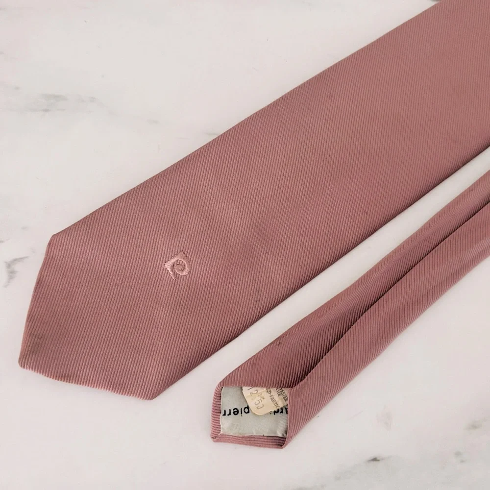 Pierre Cardin Vintage‎ Dusty Rose Elegant Mauve Men’s Tie